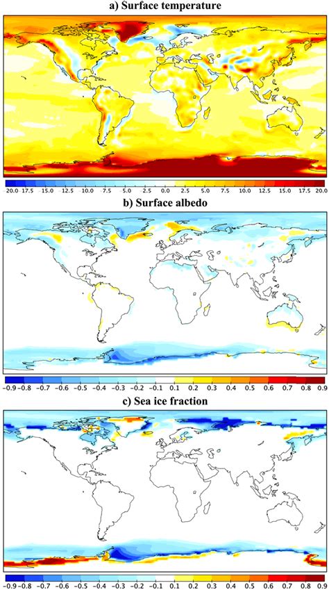 Annually Averaged Differences Of A Surface Air Temperature SAT In