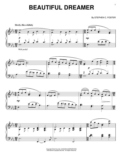 Beautiful Dreamer | Sheet Music Direct