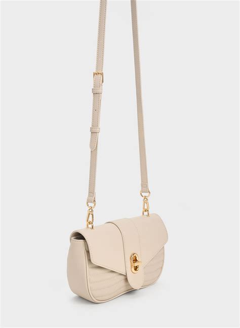 Oat Aubrielle Panelled Crossbody Bag Charles And Keith Tw