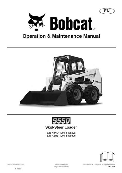 Bobcat S Chargeuse Compacte Pdf Manuel D Utilisation Et D Entretien