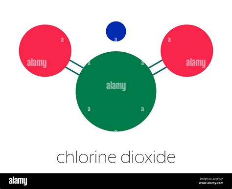 Mol Cule De Dioxyde De Chlore Banque De Photographies Et Dimages