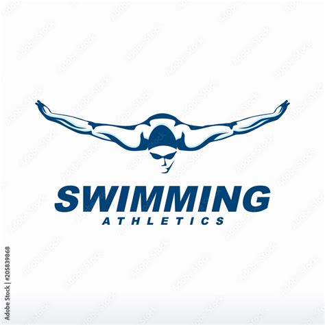 Swimming Logo Designs Vector Creative Swimmer Logo Vector Stock Vector