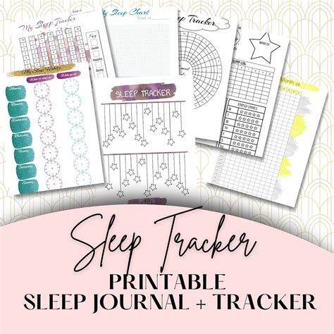 Sleep Tracker Printable Journal Sleep Log Diary Habit Etsy