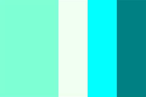 Ffho Aqua Turq Teal Alpine Topaz Color Palette