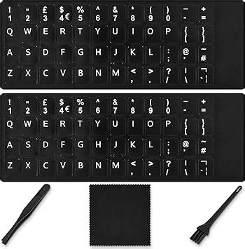 English Keyboard Stickers 5 In 1 Replacement Qwerty UK English