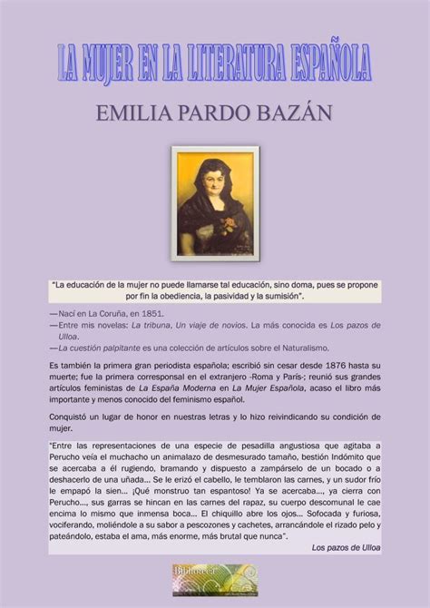 Escritoras Emilia Pardo Bazán Viaje de novios Literatura española