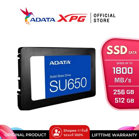 Adata เอสเอสดี Ssd รุ่น Su650 Sata R520mb W450mb Adt Su650ss Shopee Thailand