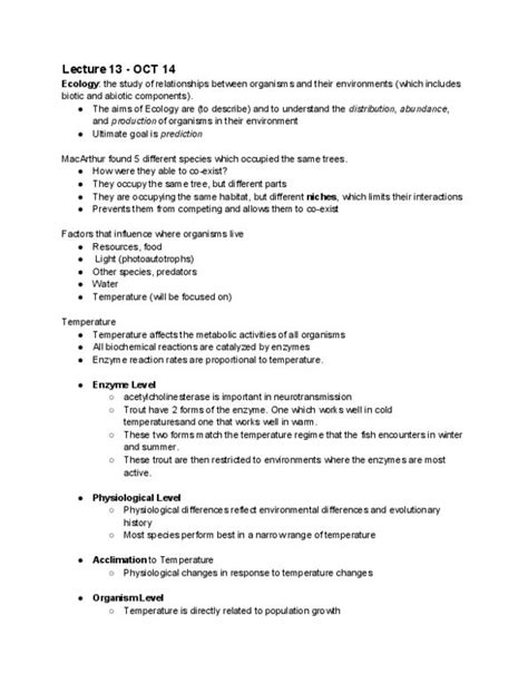 Biol Lecture Biol Notes Pdf Oneclass