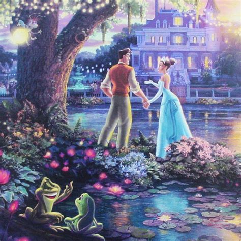 Princess And The Frog X Gallery Wraps Canvas Thomas Kinkade Disney