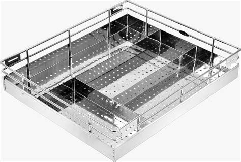 SS202 Rectangular Stainless Steel Kitchen Basket In Patna Size 15 X