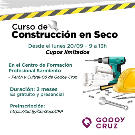 Curso De Construcción En Seco Preinscripciones Abiertas Godoy Cruz