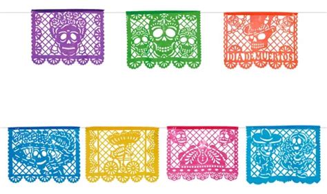 Guia Papel Picado Plastificado Catrin Catrina 4m Mylin 1pz MercadoLibre