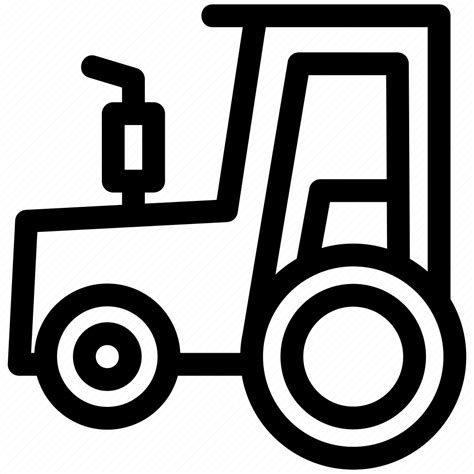 Tractor Agriculture Farm Equipment Agricultural Machinery Icon