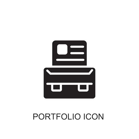 Premium Vector Portfolio Vector Icon Icon