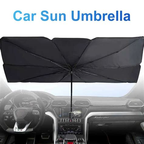 Parasol Universal Para Parabrisas De Coche Sombrilla Plegable De Acero