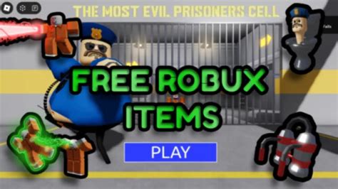 Barry S Prison Run With Items Obby Roblox