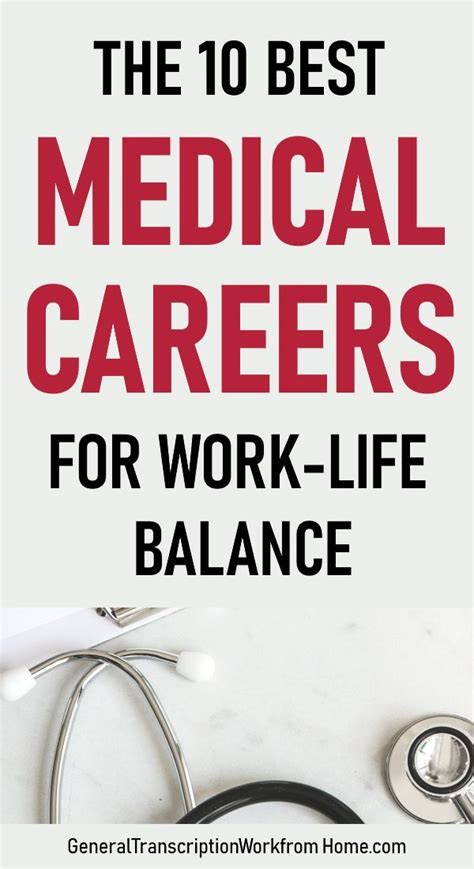 20 Best Medical Careers For Work Life Balance Artofit