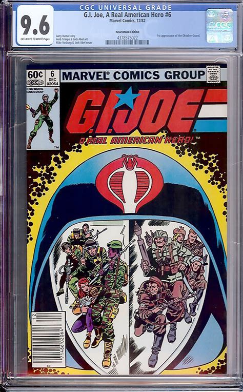 G I Joe A Real American Hero 6 CGC 9 6 Ow W Newsstand Edition