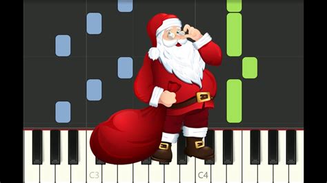 piano tutorial "PETIT PAPA NOEL" Tino Rossi, avec partition gratuite, free sheet music Chords ...