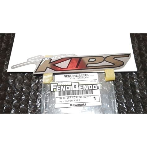 Jual Striping Sticker SUPER KIPS Ninja RR OLD ZX SILVER ORIGINAL