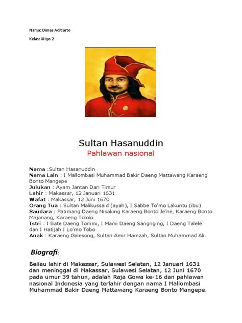 Biografi Sultan Hasanudin Pdf