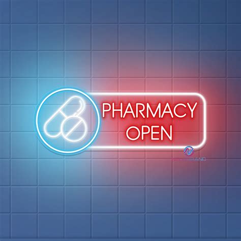 Pharmacy Open Neon Sign Business Led Light Neongrand