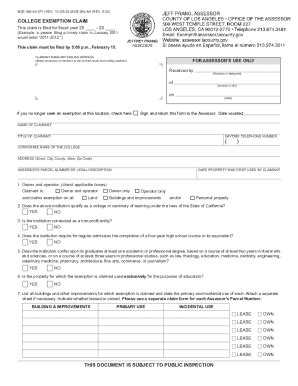 Fillable Online Claim For Homeowners Property Tax Exemption Placer