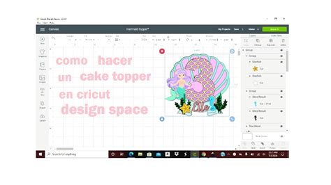 Como Hacer Un Cake Topper En Cricut Design Space Youtube