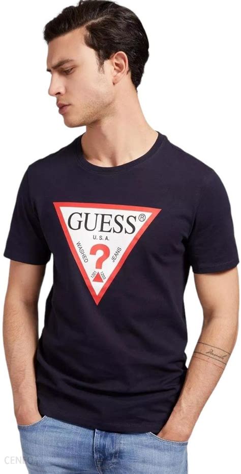 Guess Koszulka M Ska T Shirt Cn Ss Original Logo Granatowa M Yi I Z