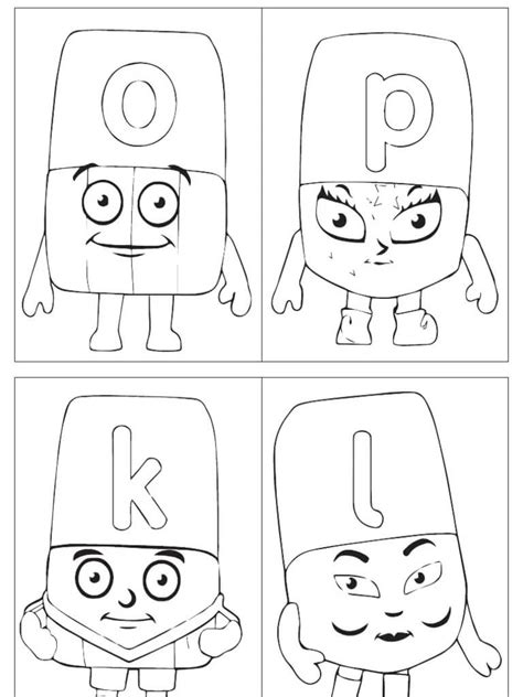 Dibujos De Alphablocks Para Colorear E Imprimir Coloringonly