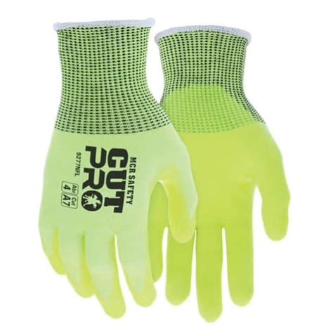 Mcr Safety Mcr Safety Cut Pro 13 Gauge Hypermax Shell Nft Coated Hi Vis