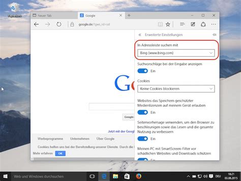 Windows Standardsuchmaschine In Edge Ndern Randombrick De