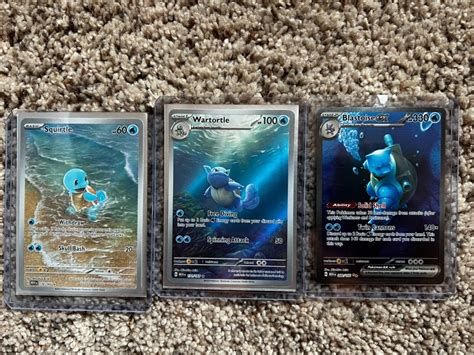 Pokemon Blastoise Wartortle Squirtle Ex Evolution Line Alternative