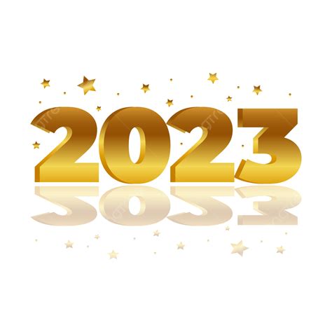 2023 New Year Golden Text Effect Design Happy New Year 2023 New Year