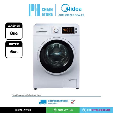 Courier Service Midea Mfc80 Dr1400 8kg6kg All In One Washer Dryer