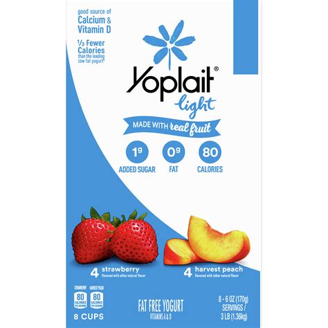 Nutrition Facts For Yoplait Light Yogurt With Granola Shelly Lighting