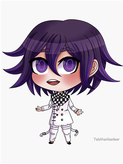 Drv3 Kokichi Ouma Chibi Sticker By Tabithaabadeer Redbubble