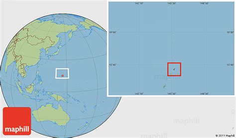 Saipan World Map