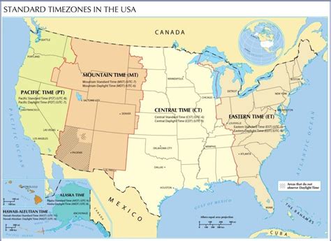 Us Time Zone Map Us Map With Different Time Zone Whatsanswer