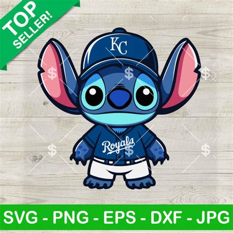 Baby Stitch Kansas City Royals Baseball Team Svg Kansas City Royals