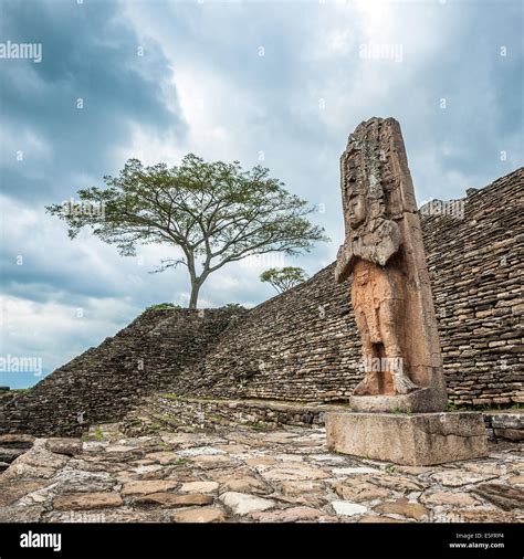 Ruinas de la ciudad maya de Tonina Chiapas México Fotografía de stock