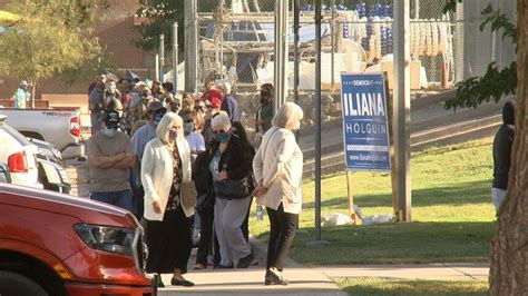 Early Voting Kicks Off With Record Turnout In El Paso Long Lines