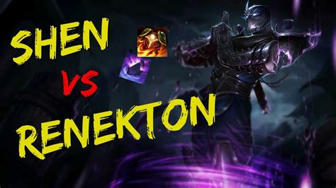 Shen Vs Renekton Season League Of Legends Youtube