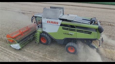 New Claas Lexion 740 I Moisson Dorge De Colza Et De Blé 2018 I De Lentretien Jusquau Champs