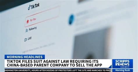 Tiktok Challenges Us Ban With First Amendment Lawsuit