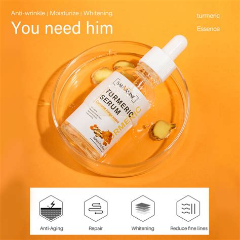 Turmeric Face Serum Turmeric Whitening Freckle Dark Spot Remover Acne