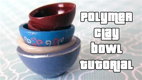 Miniature Bowl Tutorial A Polymer Clay Tutorial By Talty YouTube