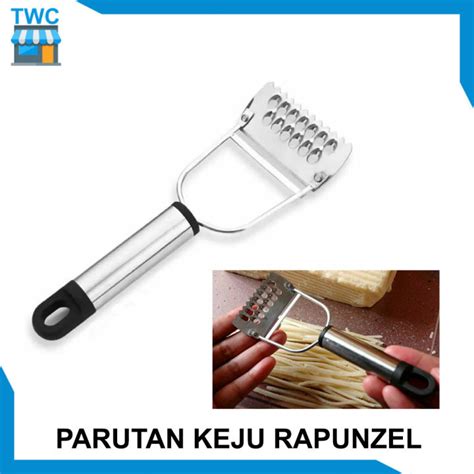 Parutan Keju Rapunzel Keju Gondrong Cheese Grater Stanless Steel Anti