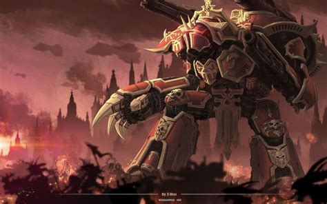 ArtStation - 【战锤40K】混沌军阀级泰坦Chaos Warlord Titan | Warhammer 40k artwork ...