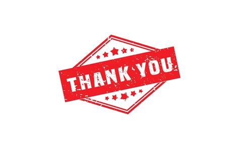 Thank You Rubber Stamp With Grunge Style On White Background 16907083